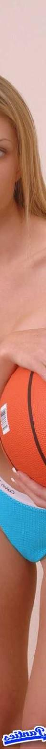 18P Ashley blue cotton thong and a basketball