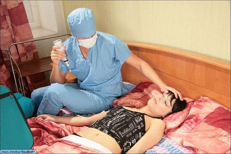 17P Two horny male doctors banging their young beautiful patient