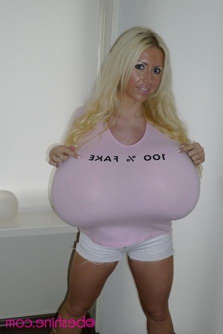 14P Huge fake tits