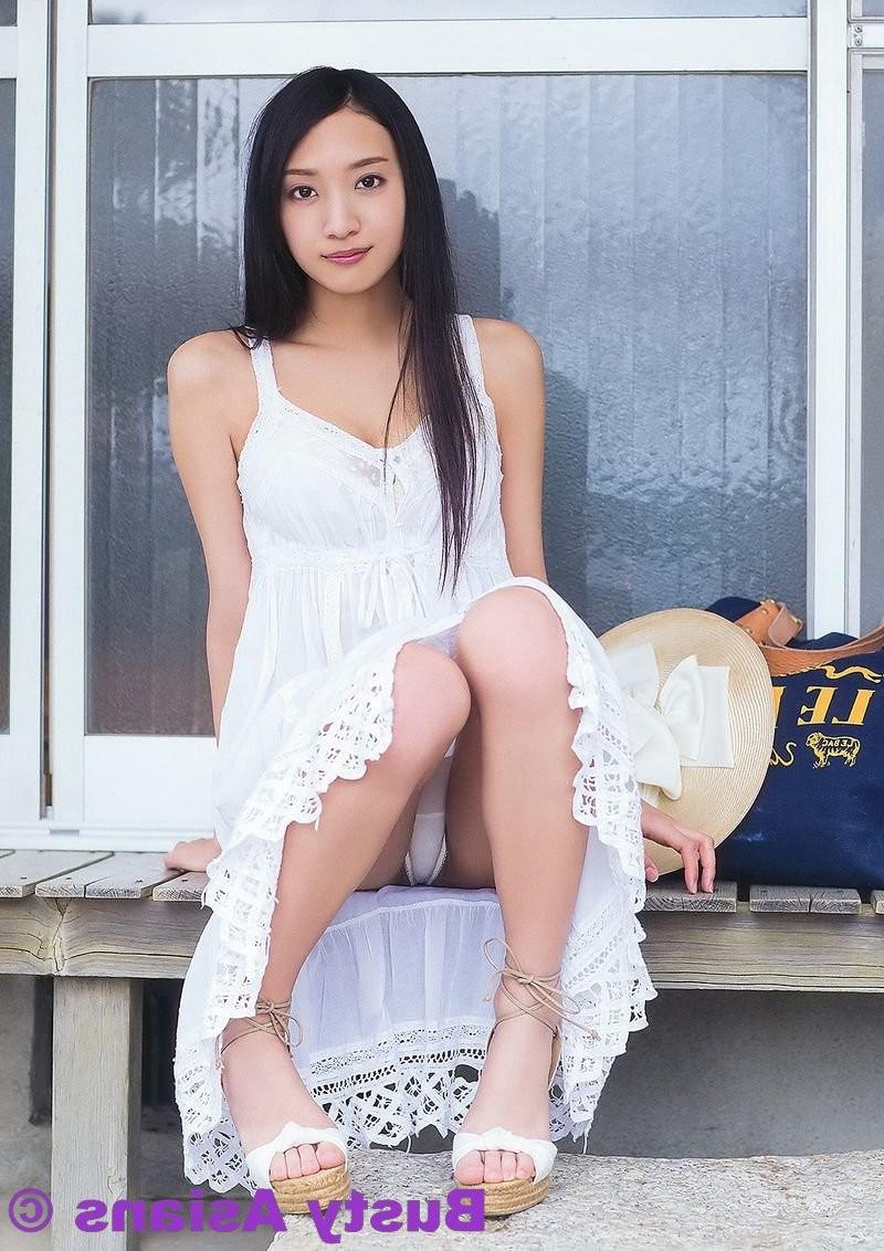 15P Busty asian babe An Tsujimoto posing in sexy lingerie her big tits