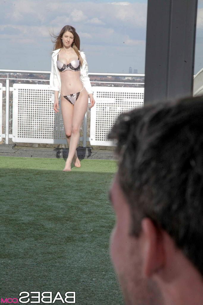 15P Stella Cox sensually making love to her boyfriend