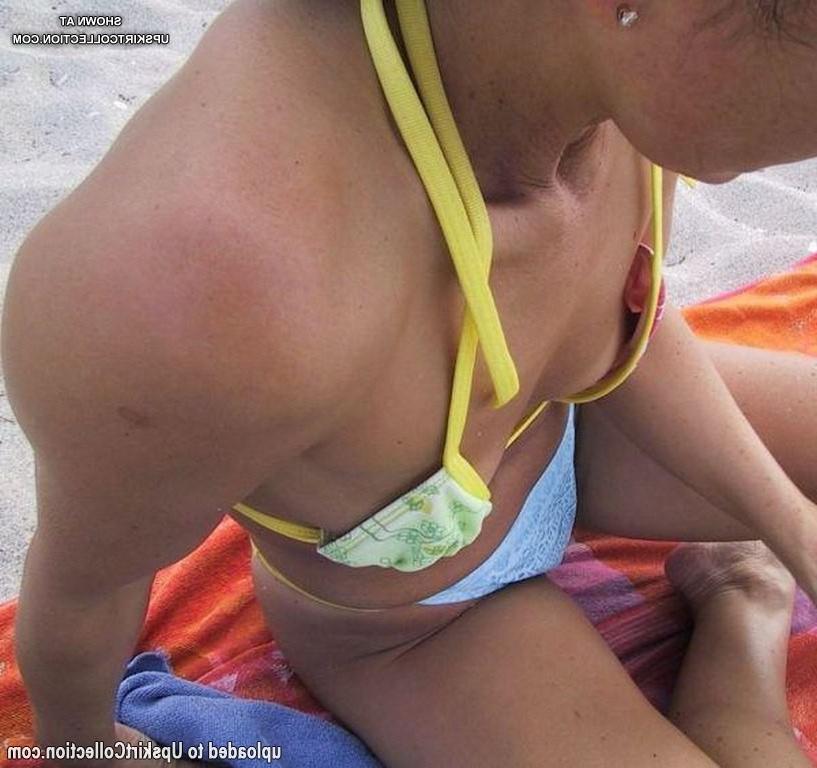 12P Tits and nipples pulling out of bikini dolls bras