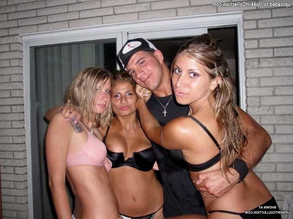 12P Tits and nipples pulling out of bikini dolls bras