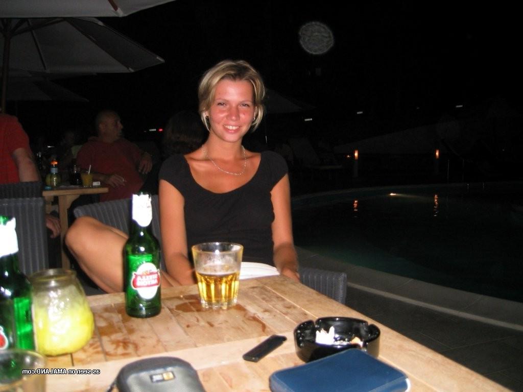 15P Beautiful blonde 19 year old girlfriend goes topless on vacation