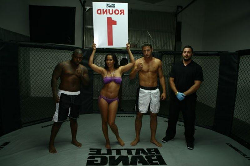 12P Ring girls Isis Love and Stacy Adams in bikinis