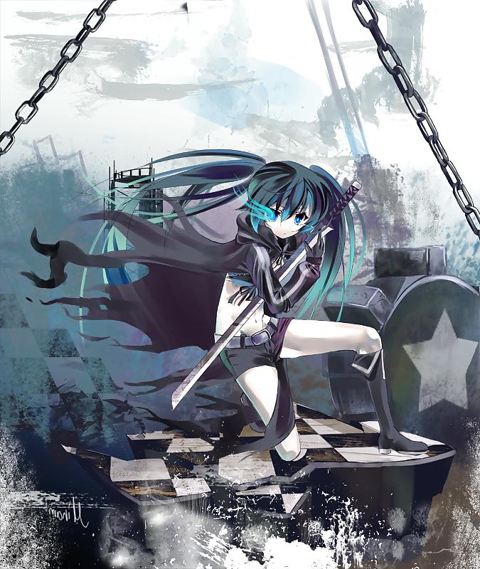 9P Black Rock Shooter Gothic Anime Girl