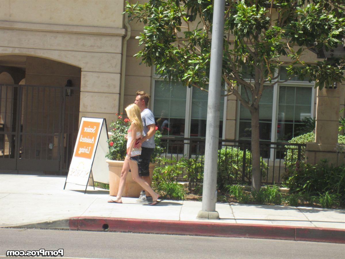 16P Tiffany Fox walks home with her boyfriend and gets screwed
