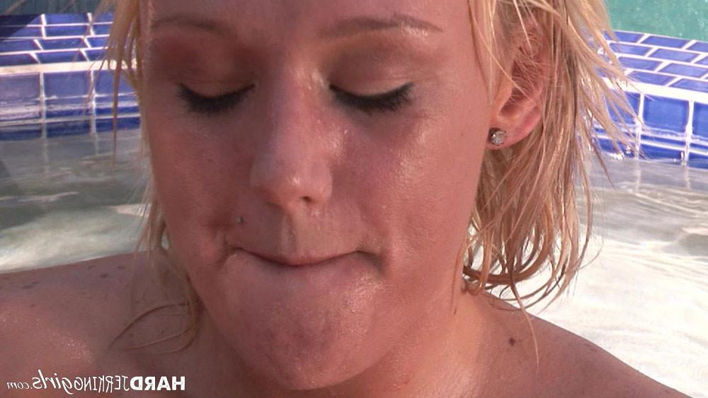 15P Molly Rae pleasing a cock with a handjob