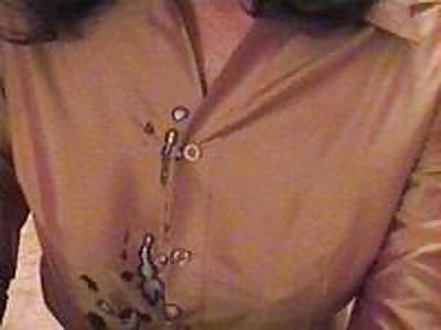 25P Cum on clothes