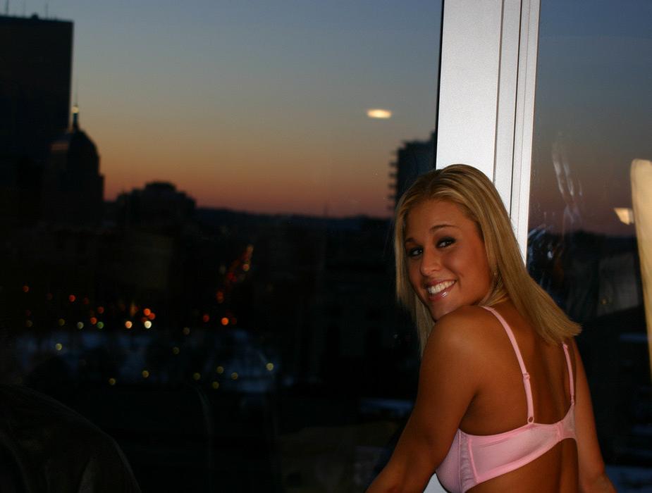 15P Blonde teen hottie teasing in hotel room
