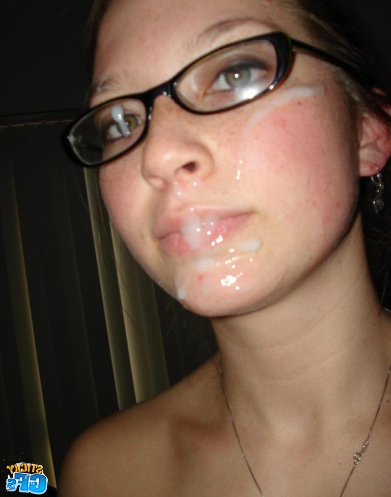 15P Horny teen gfs get blasted with jizz facials