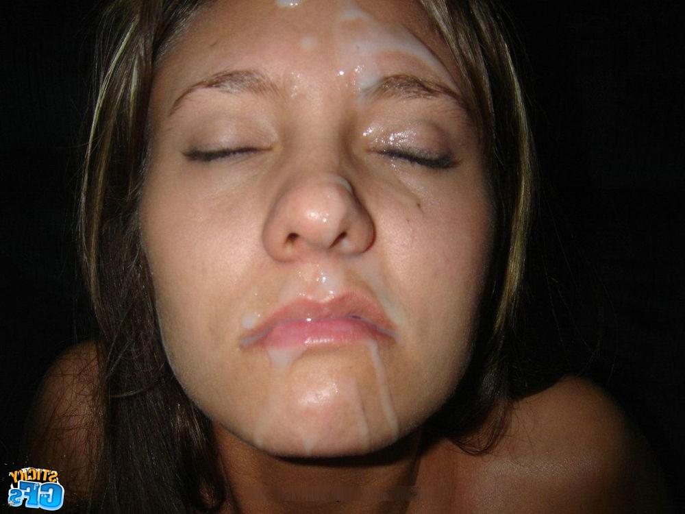15P Horny teen gfs get blasted with jizz facials