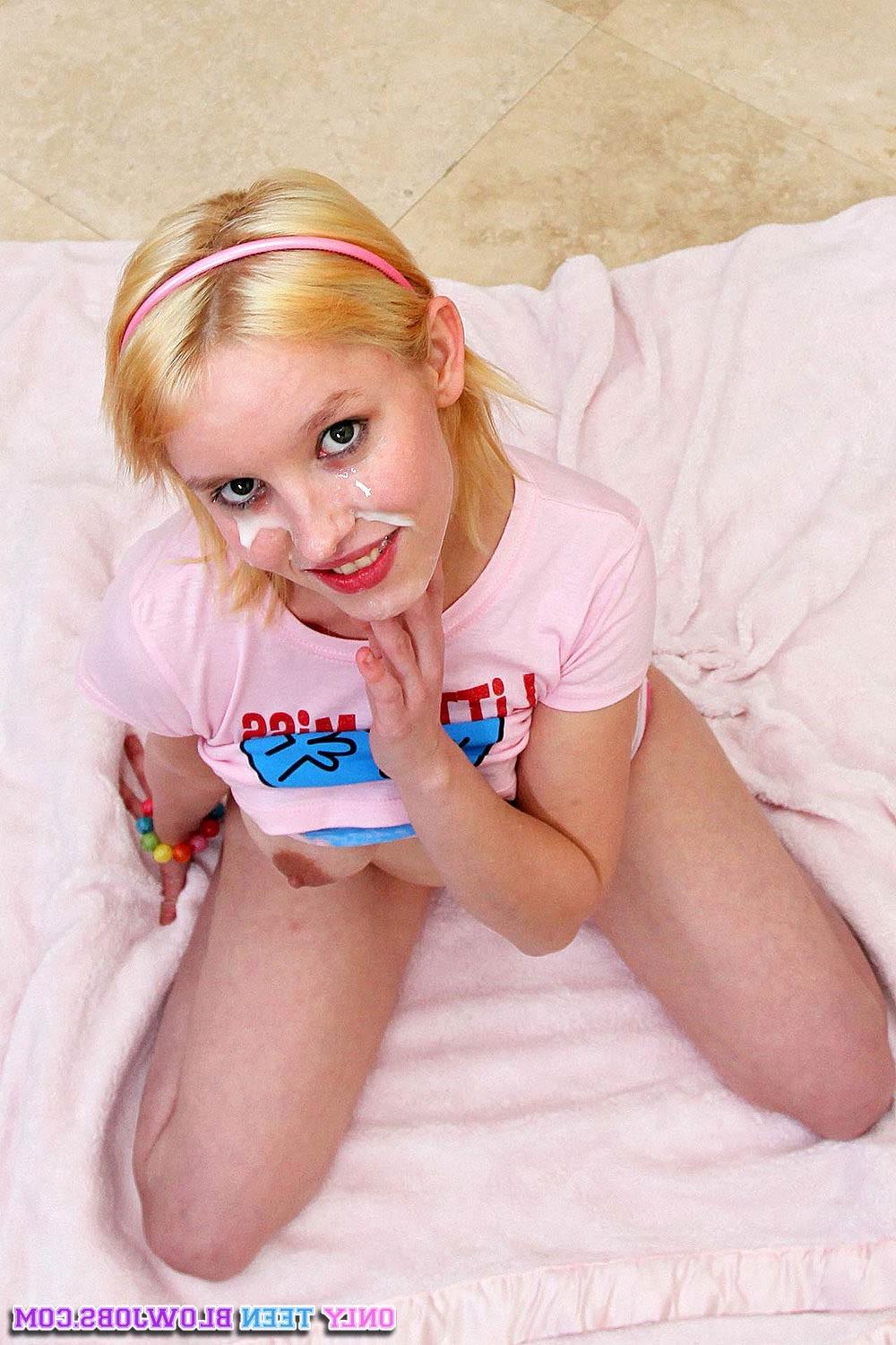 15P Teen sucks dick for cumshot