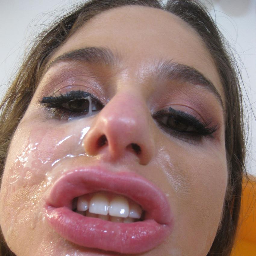 15P Horny teen gfs get blasted with jizz facials