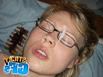 15P Horny teen gfs get blasted with jizz facials