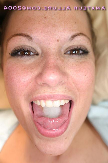 14P Ava giving oral sex and swallowing cum