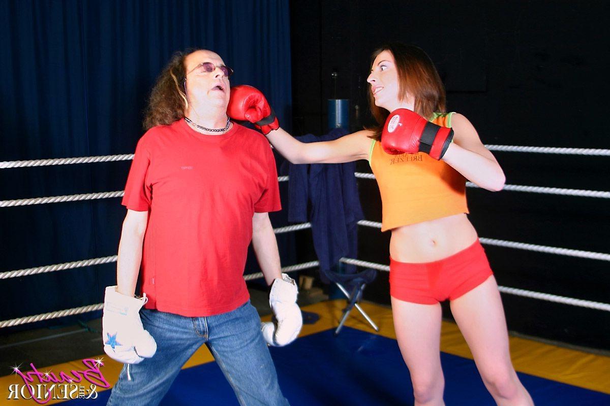 14P Boxing trainer banging his teen pupil in the ring