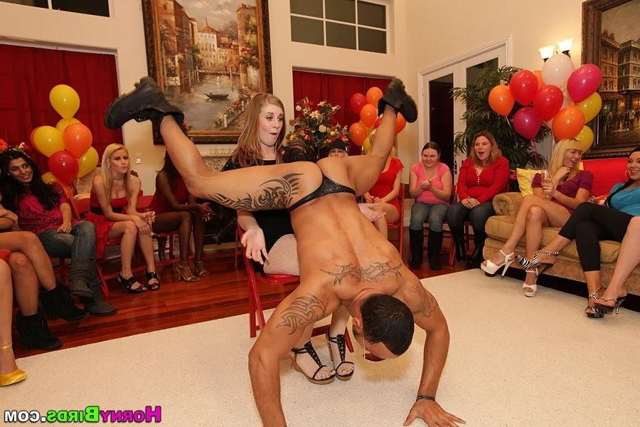 15P Horny CFNM cock stroking amateurs give drunken handjobs at party