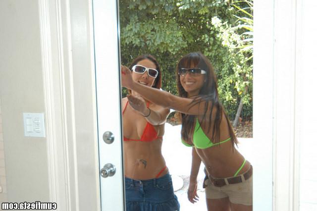15P Steamy hot beach babes are banging poolside in these pix