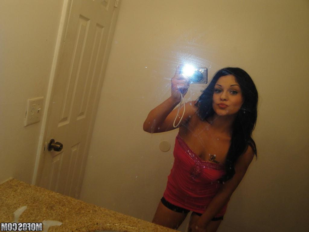 15P Brunette girlfriend strips to suck n swallow cock