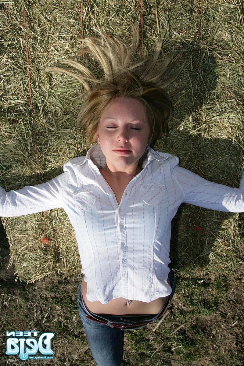 16P Teen with braces at a farm