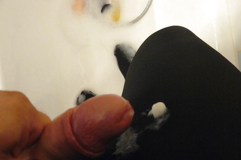8P Sperma auf meine Nylons
