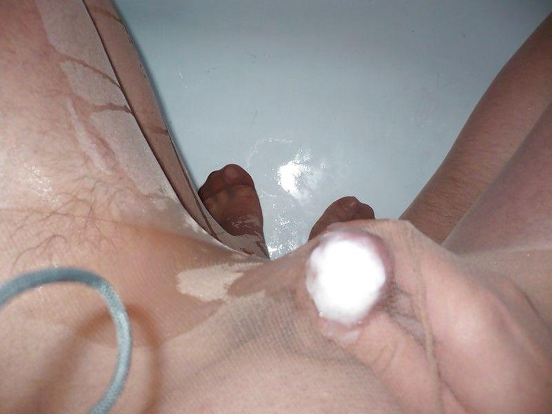 8P Sperma auf meine Nylons