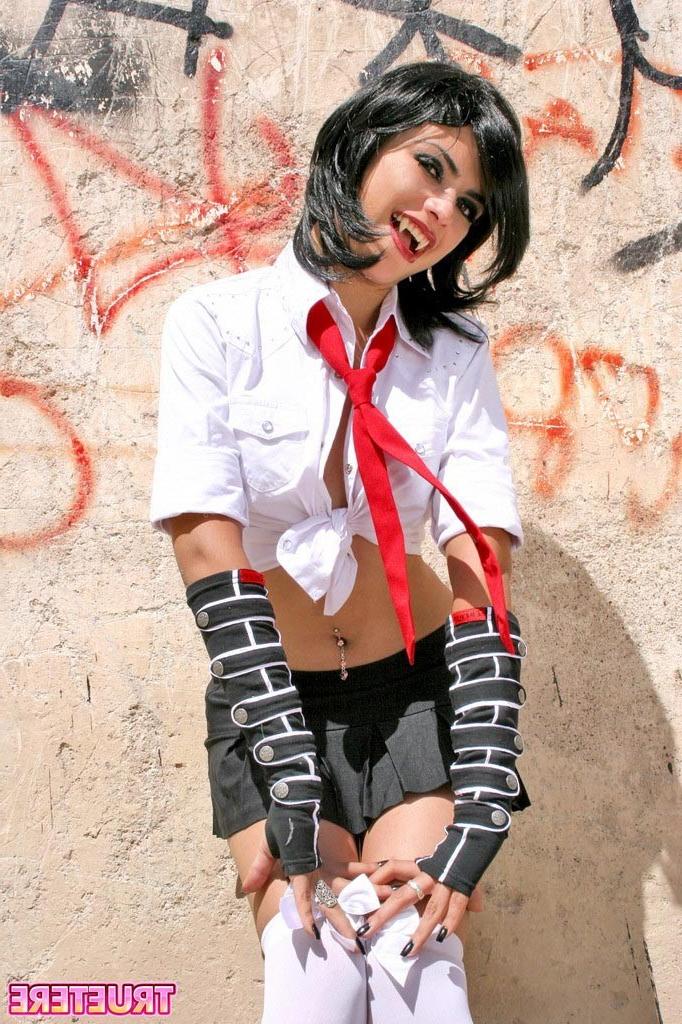 16P Naughty teen schoolgirl vampire