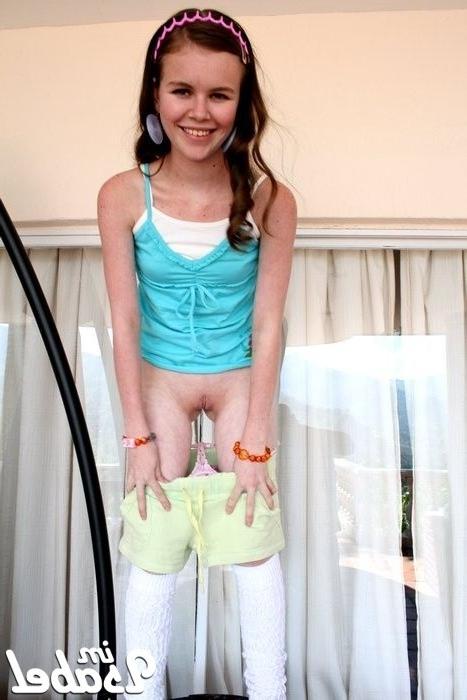 16P Small teen girl strips
