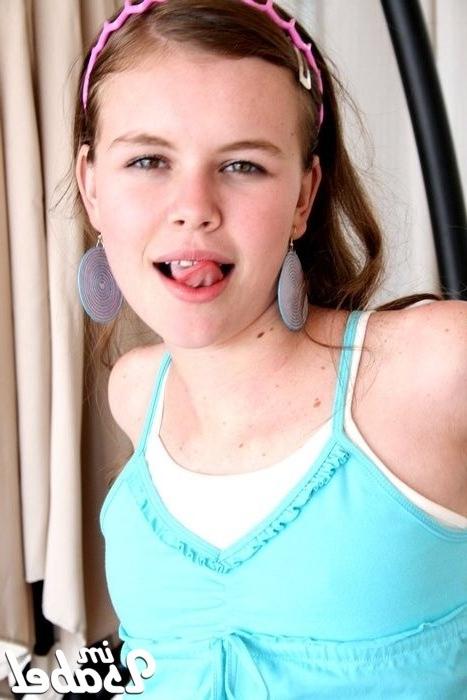 16P Small teen girl strips