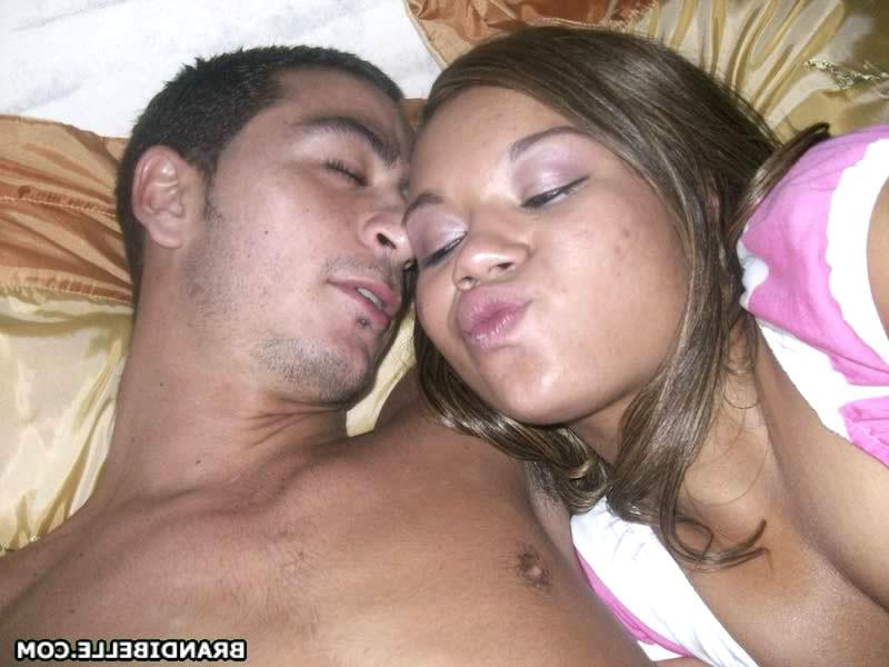 18P My fan and her boyfriend getting very messing in the bed!! amateur sex ride like