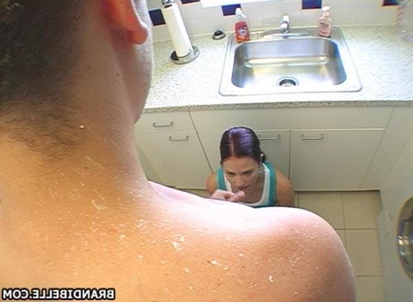16P brandi just loves the warm cum sitting on her face