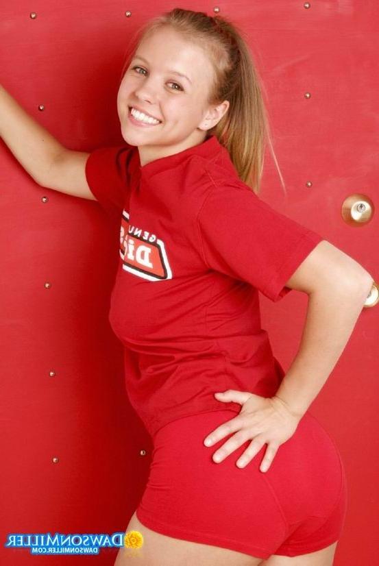 16P cute brunette teen posing with a baseball cap