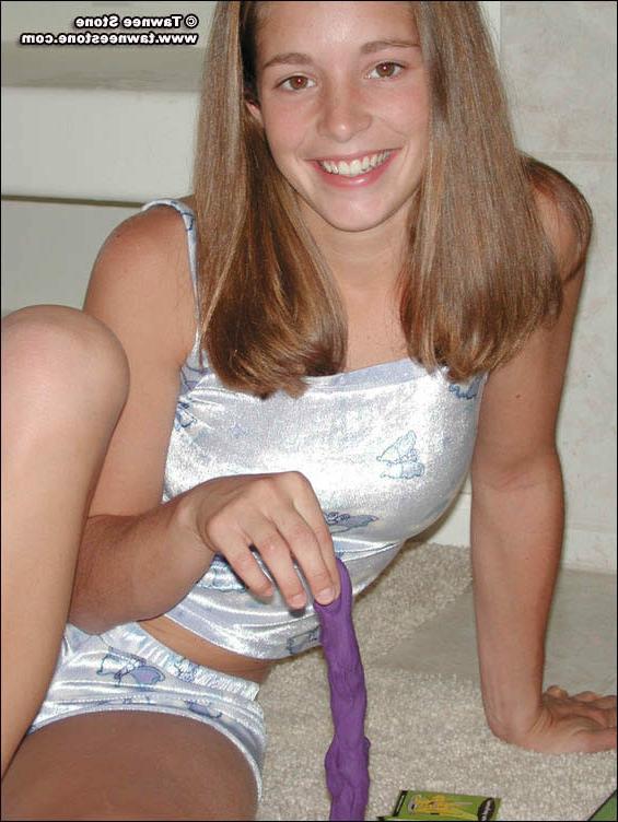 16P Brunette teen tawnee stone strips by the fireplace