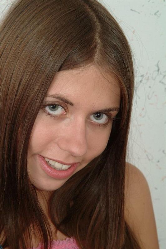 18P Cute teen coed posing in her dorm room