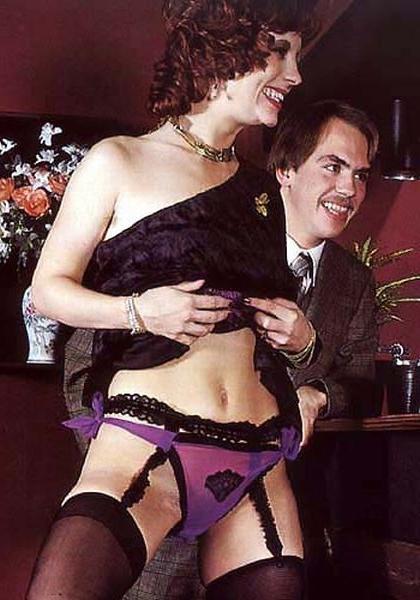 16P Two guys fucking a retro lady in a bar
