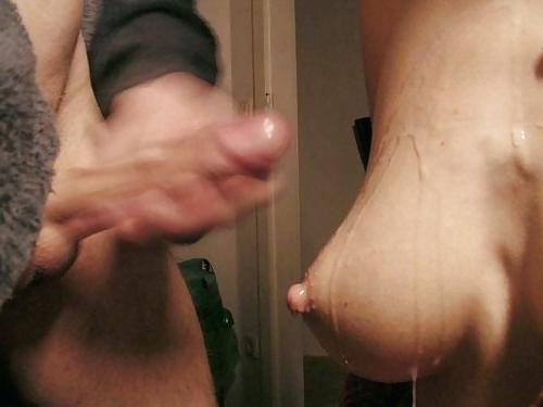 16P Cum on titties
