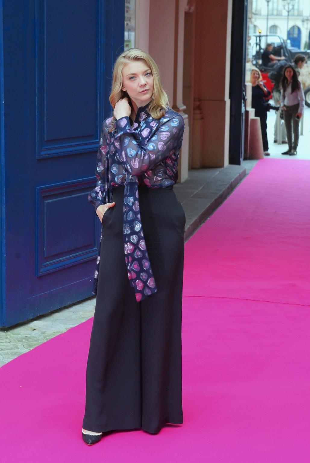 16P Natalie Dormer see through to bra in Paris