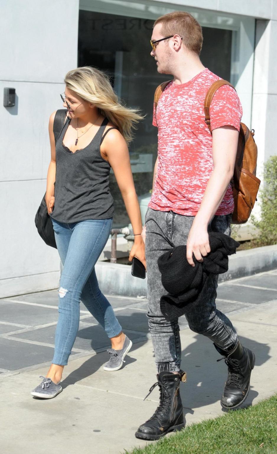 16P Chloe Moretz bra peek out in West Hollywood