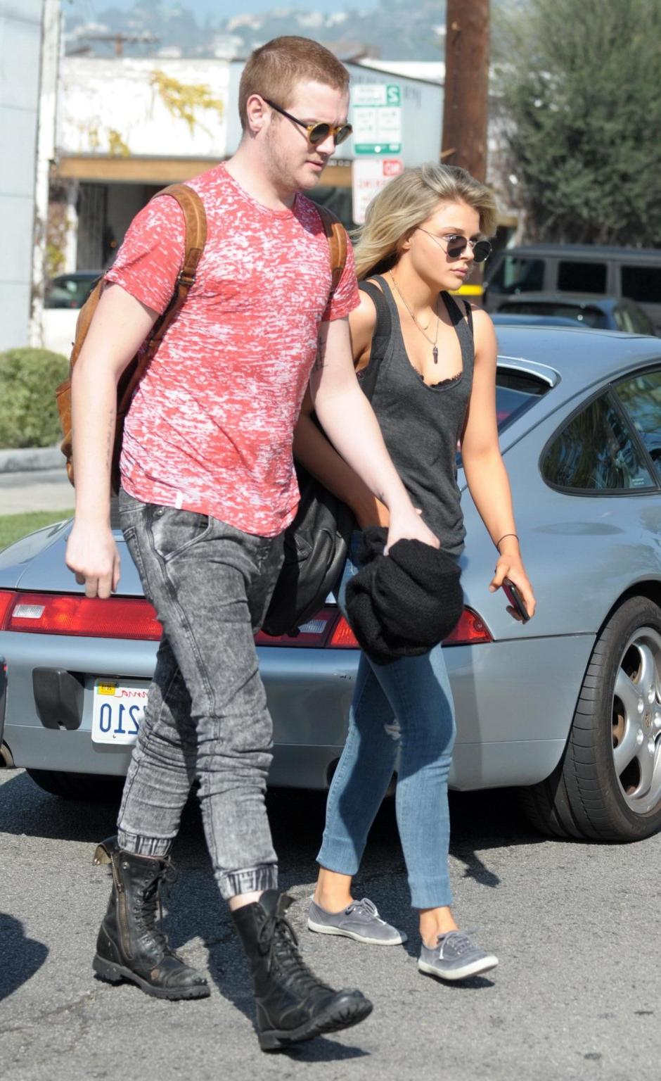16P Chloe Moretz bra peek out in West Hollywood