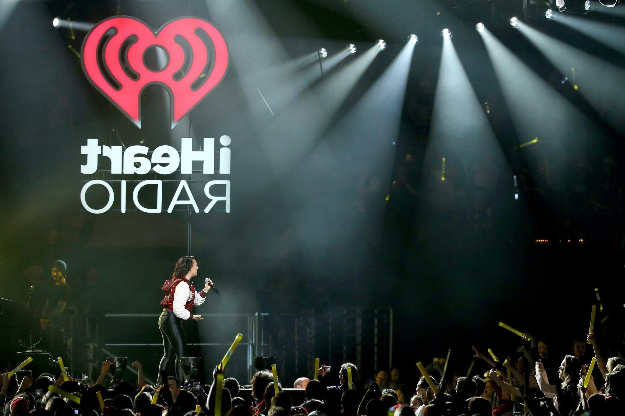 16P Demi Lovato see through to bra while performing at 1013 KDWBs Jingle B