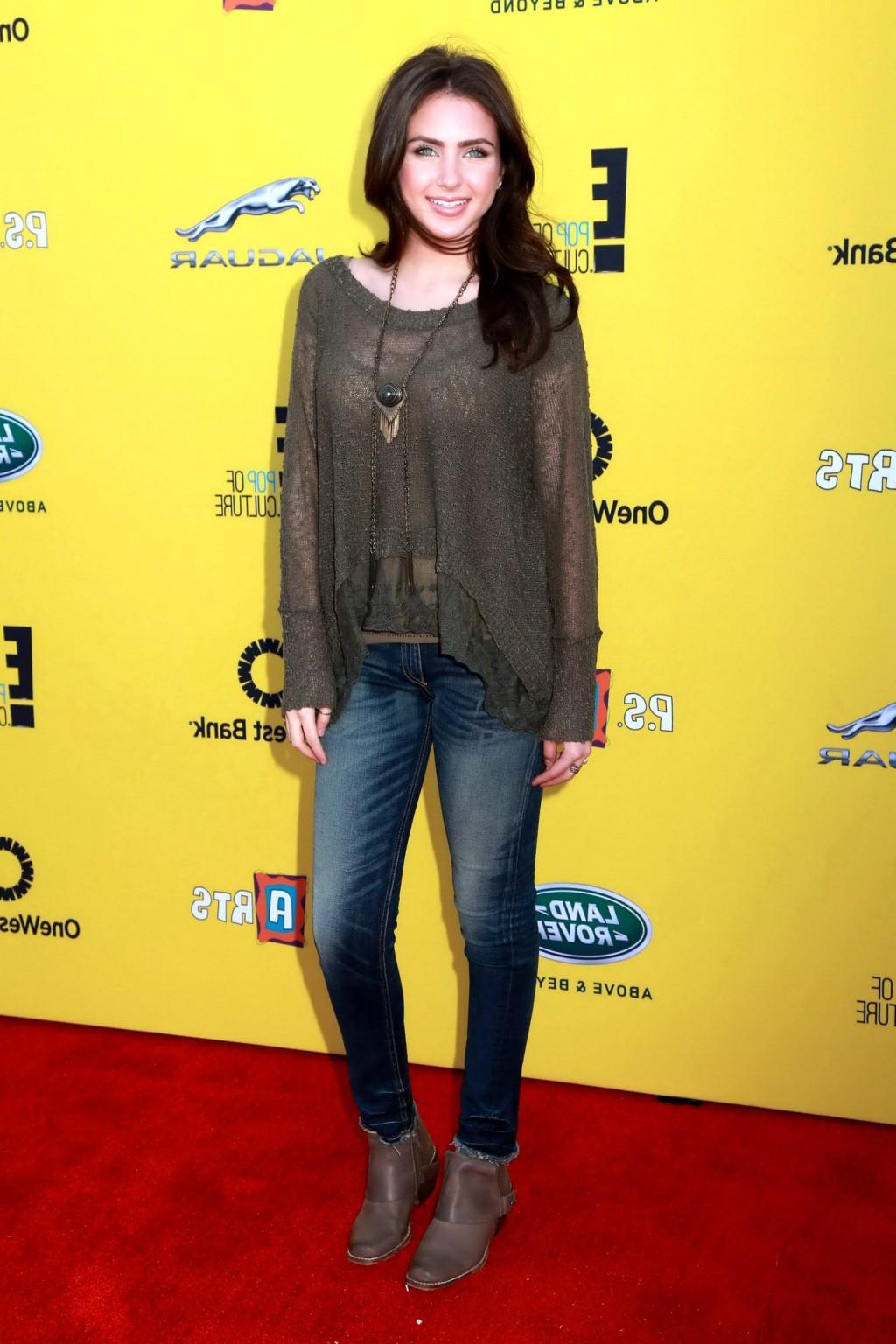 16P Ryan Newman see through to bra at PS ARTS Express Yourself 2014 in Santa Monica