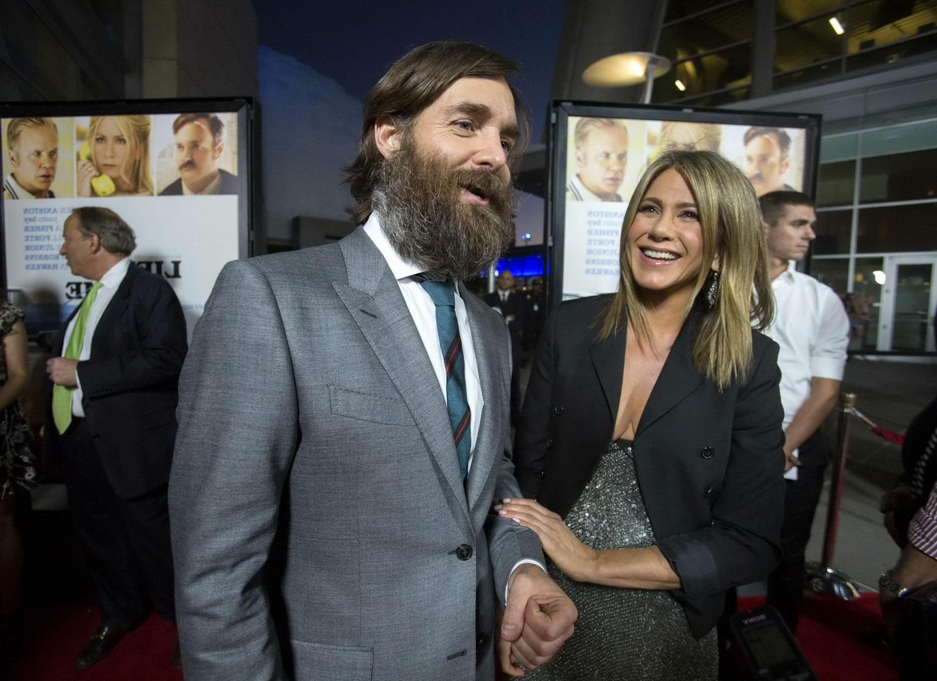 16P Jennifer Aniston pregnant and cleavy at the Life of Crime Premiere At ArcLight C