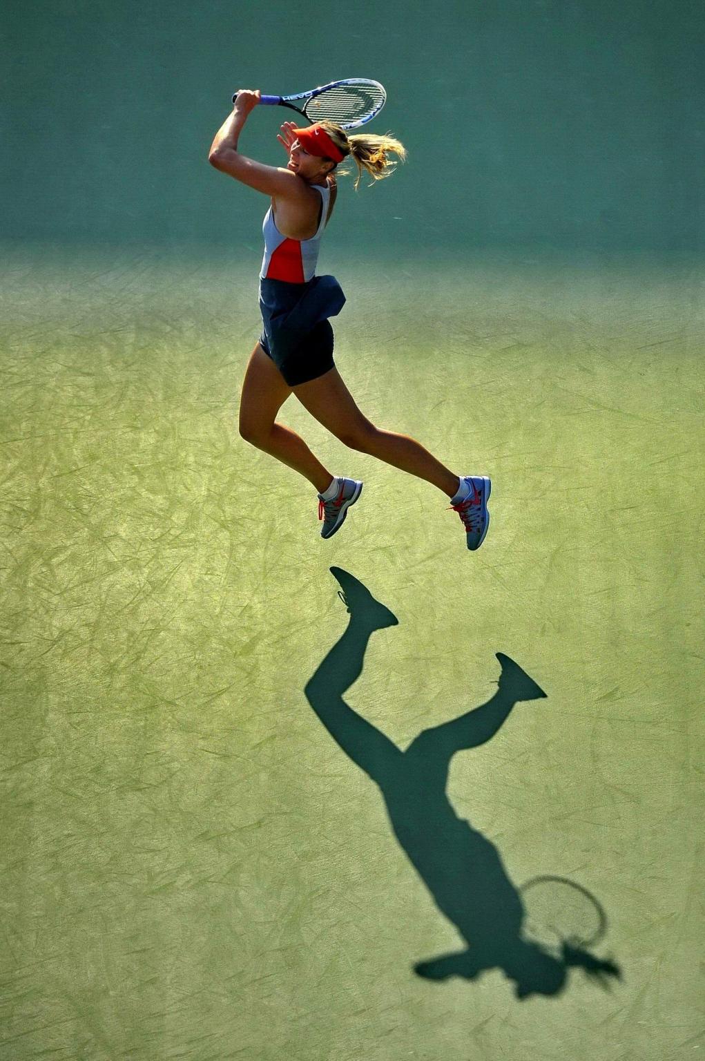 16P Maria Sharapova flashing her black panties at the US Open tennis tournament in N