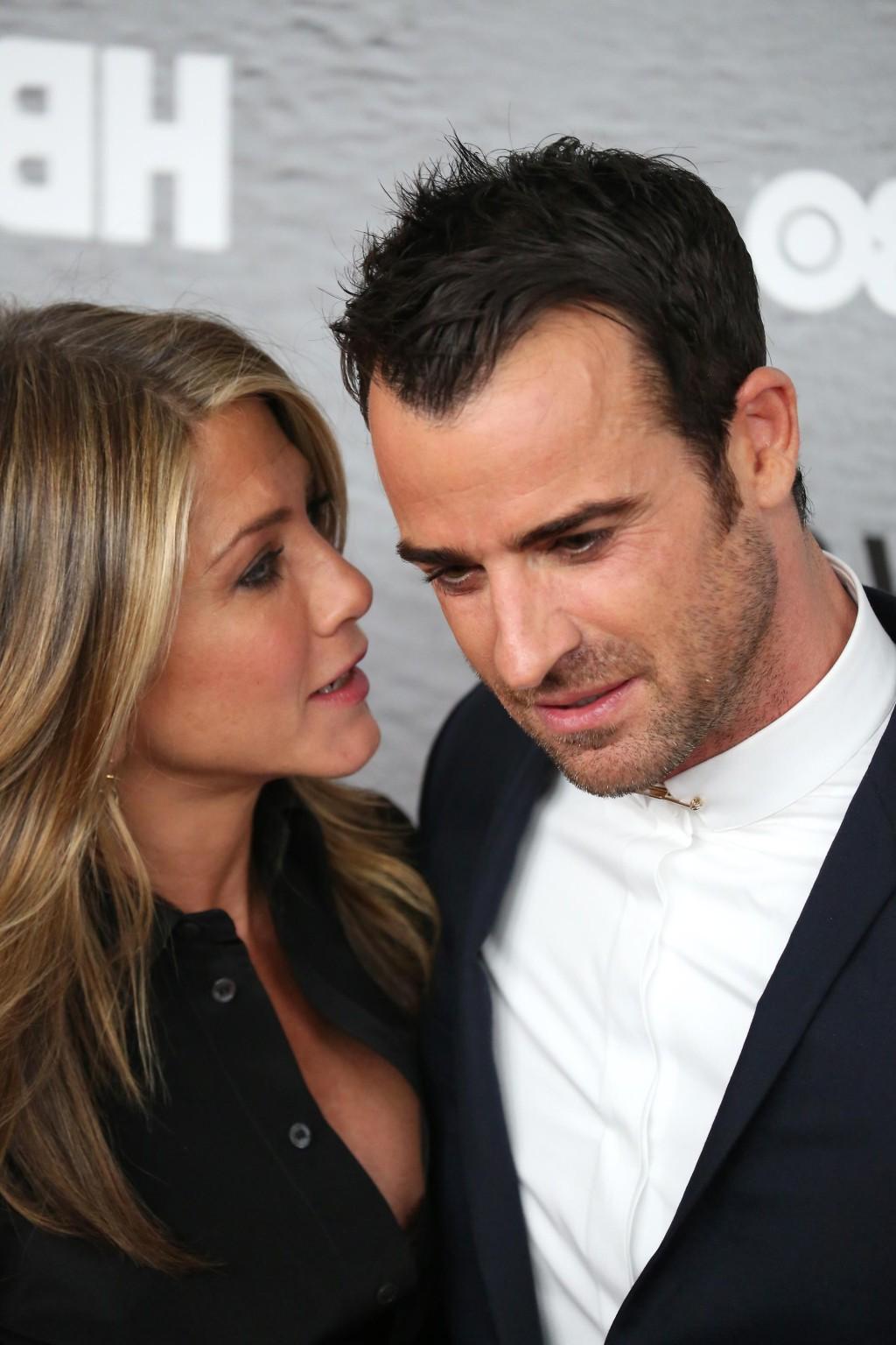 16P Jennifer Aniston cleavy and bra peek at The Leftovers premiere in NYC