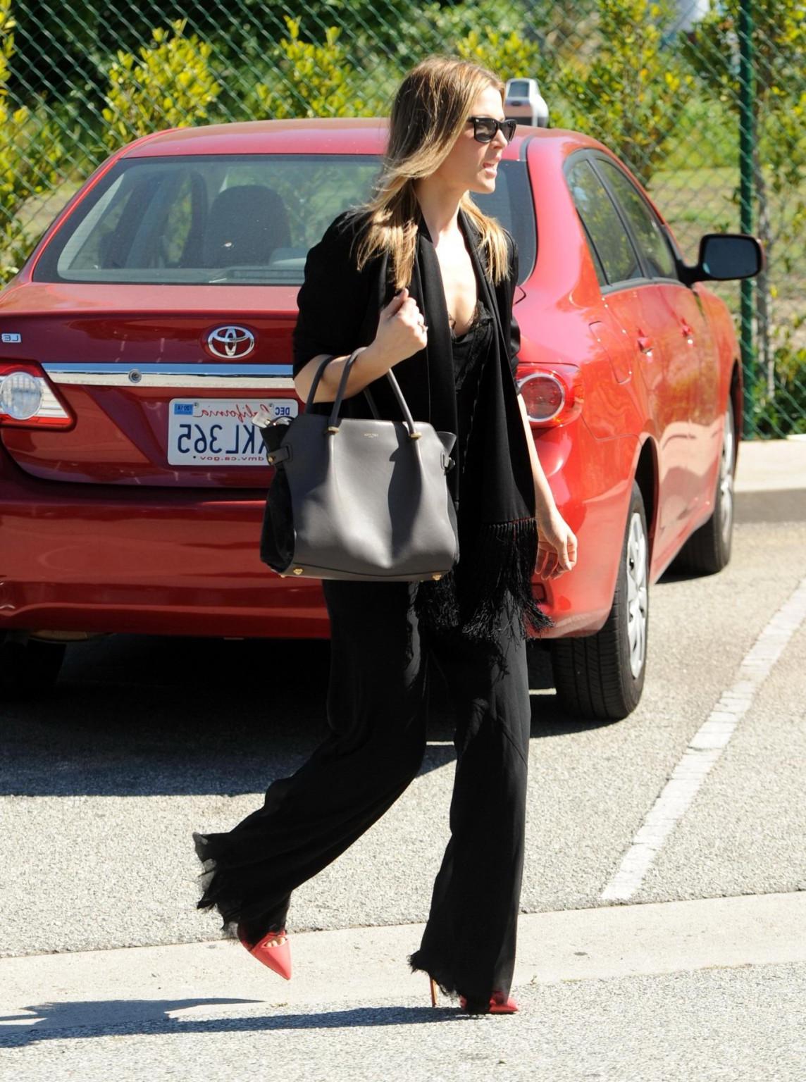 16P Ali Larter see through to bra and thong out in West Hollywood