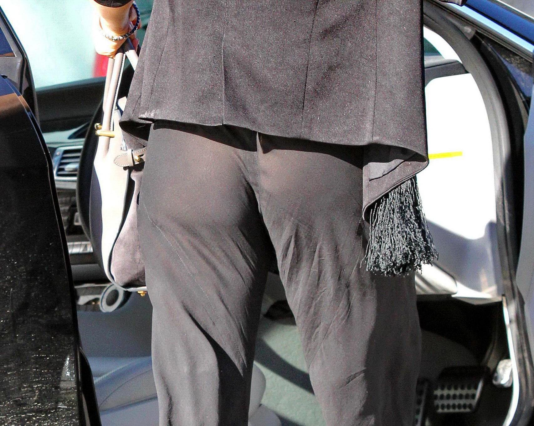 16P Ali Larter see through to bra and thong out in West Hollywood