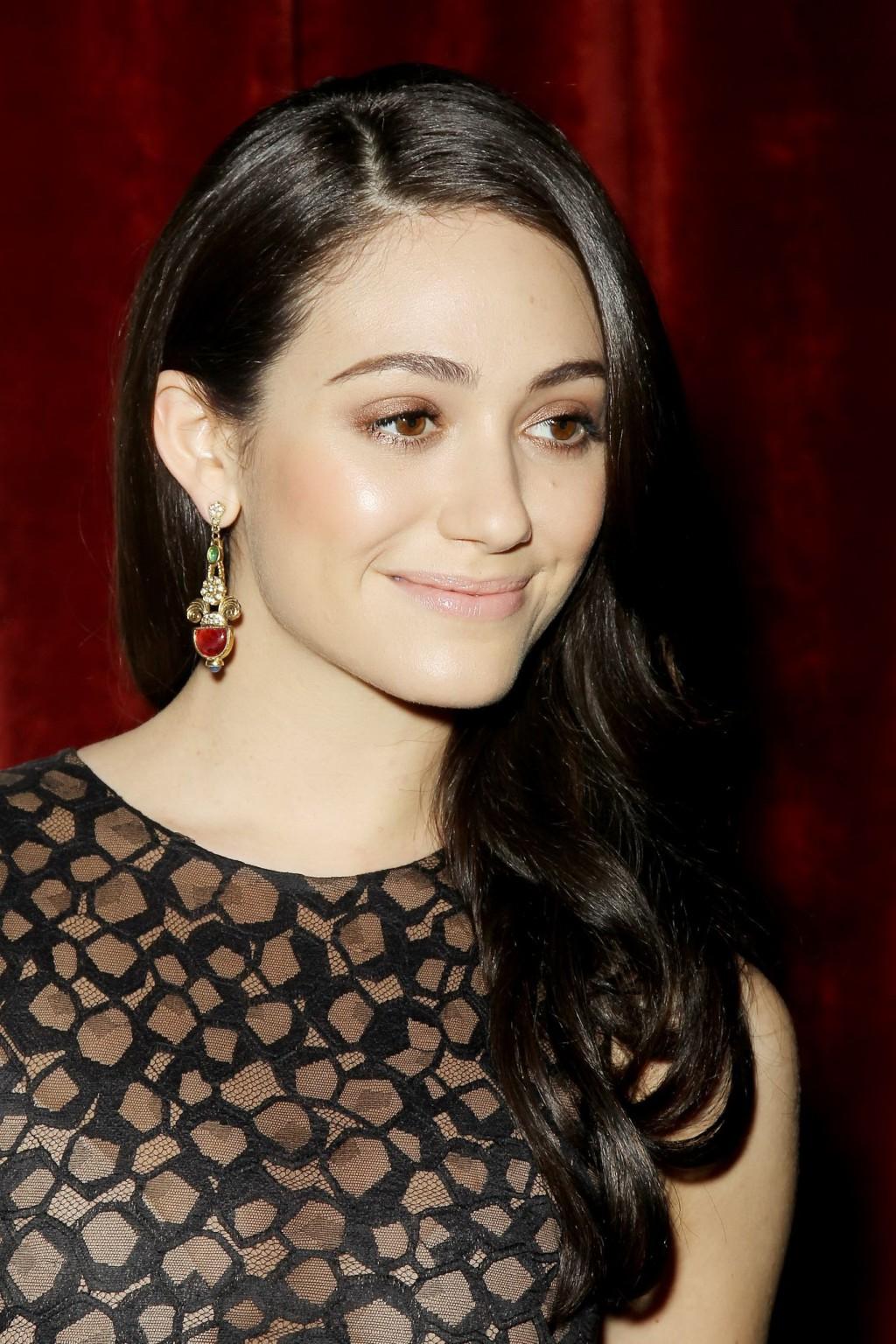 16P Emmy Rossum see-through to bra at the Need For Speed screening in New York City
