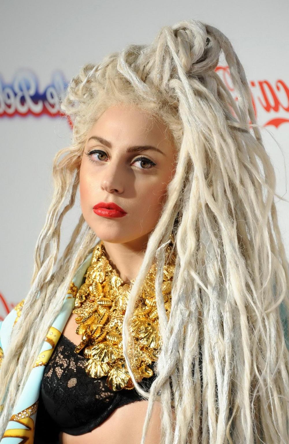 16P Lady Gaga shows off her black bra attending Capital FM Jingle Bell Ball on Day2 