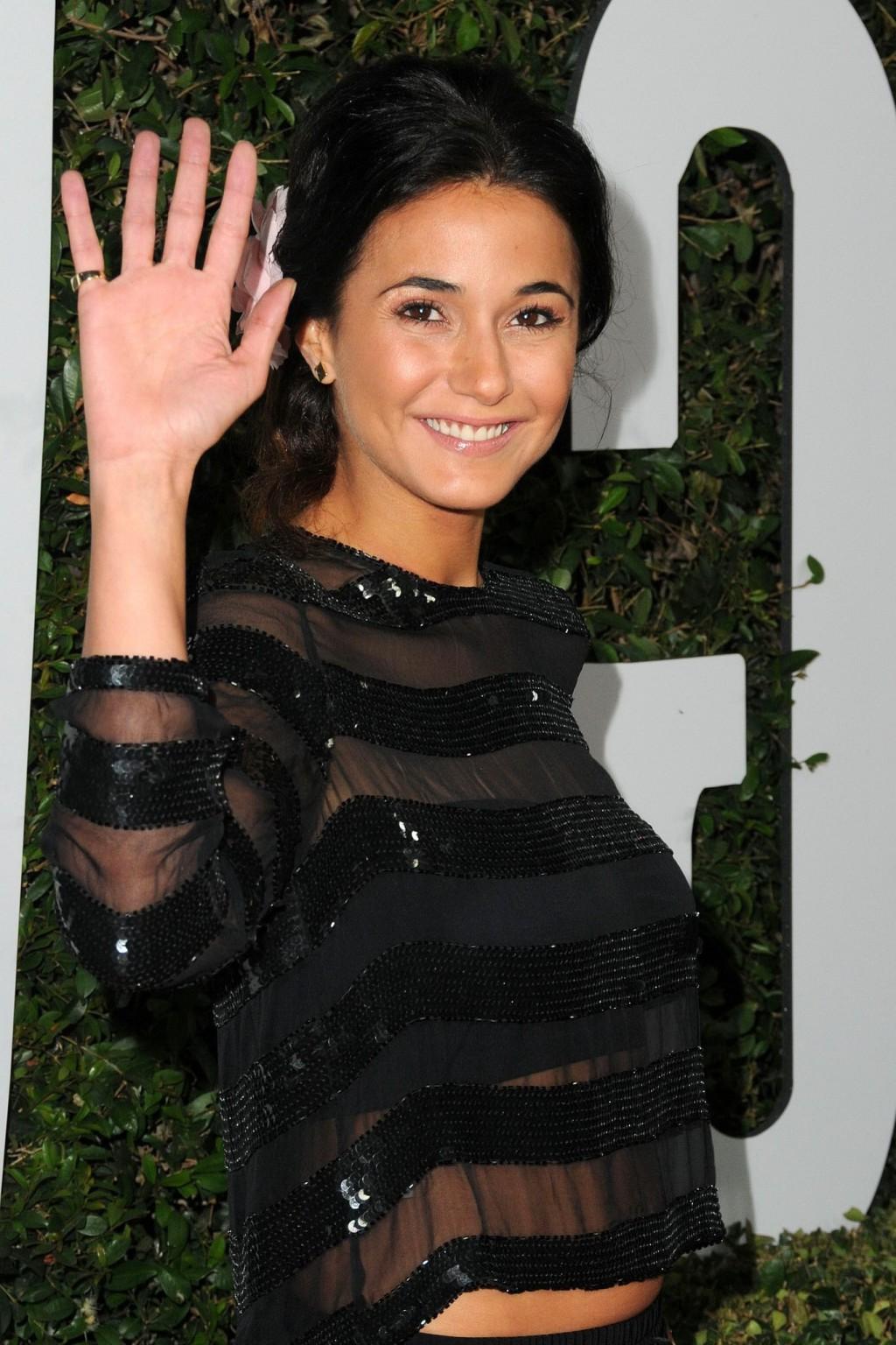 16P Emmanuelle Chriqui see-through to bra at Mandela:Long Walk to Freedom Hollywood 